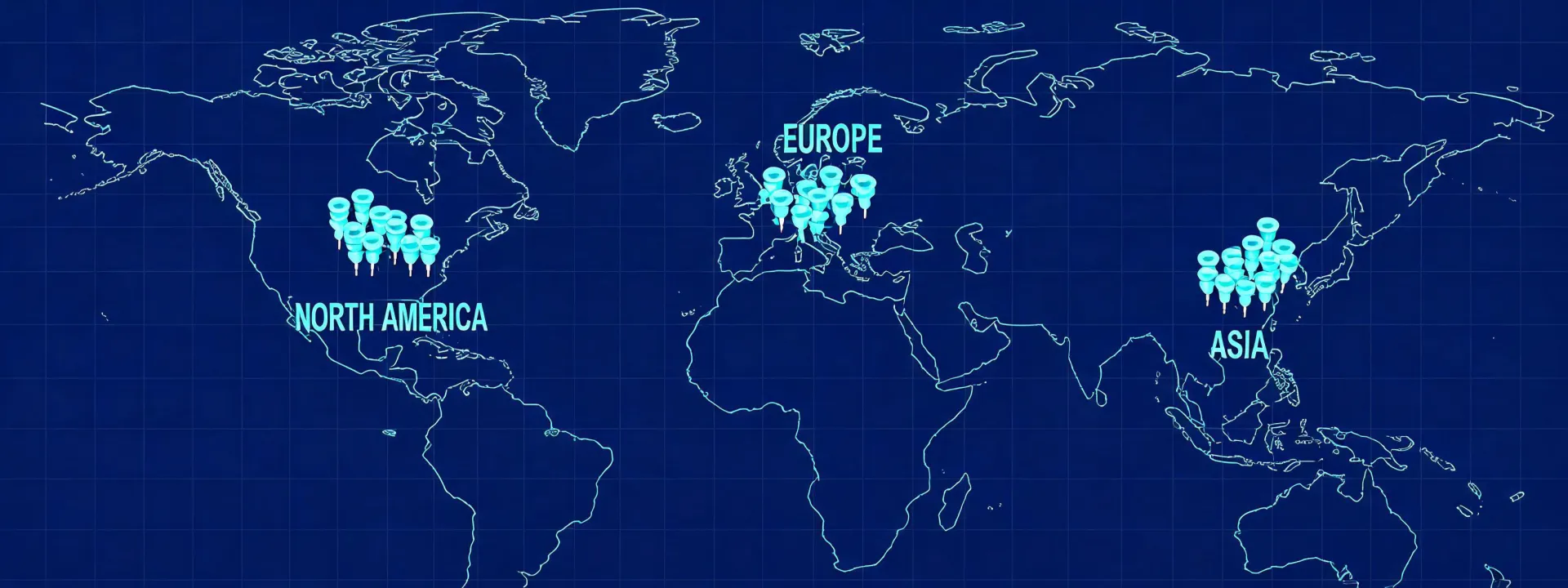World map background showing SCREEN production inkjet installations